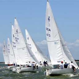 small racing sailboats